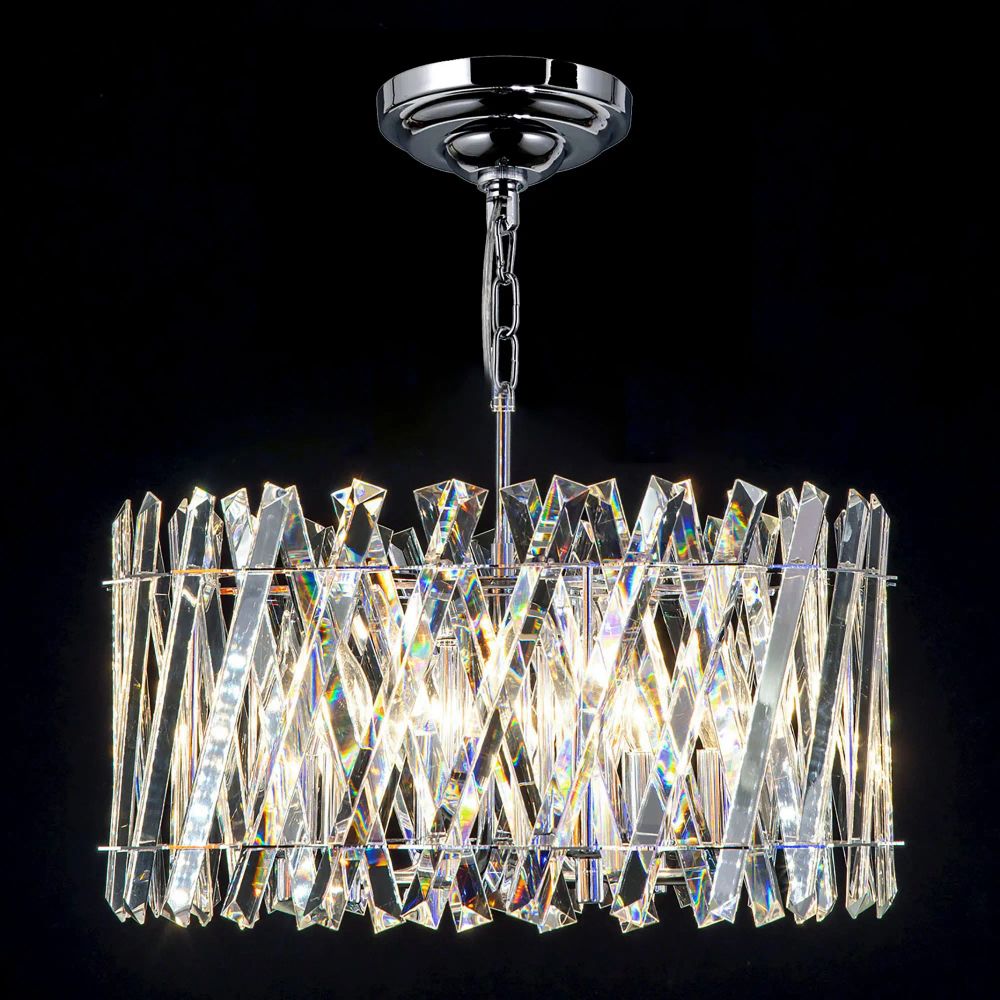 Citilux Ингвар CL334261 Люстра подвесная хрустальная Хром