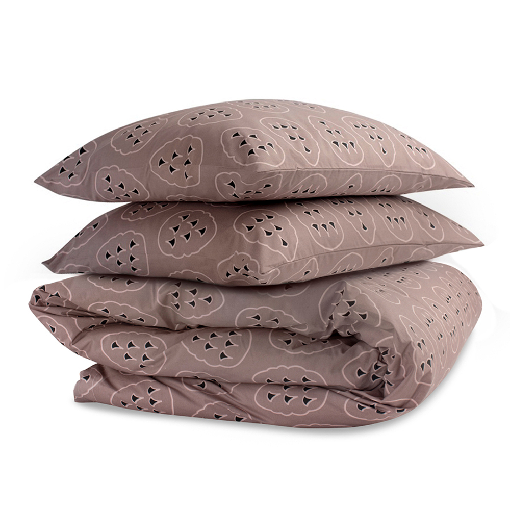 Комплект постельного белья из перкаля с принтом "Симметрия леса" из коллекции russian north, 150х200 см