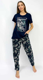 Пижама х/б штаны+футболка УШФ002