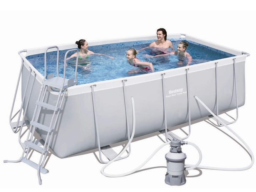 Каркасный бассейн, 412x201x122 см.