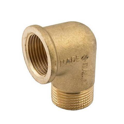 Переход с наружной на внутреннюю резьбу угловой ELSEN METALIT EBF12 - 1"1/4 (латунь без покрытия)