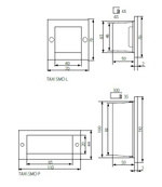 Cветильник в лестницу KANLUX TAXI SMD L C/M-WW