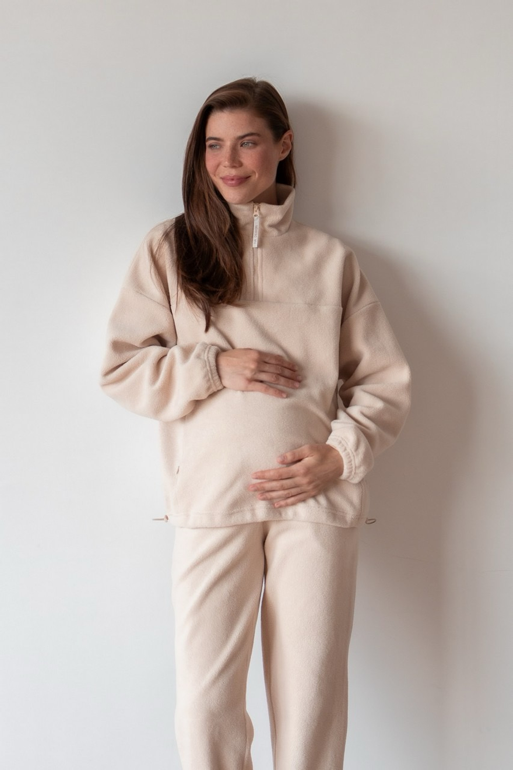 Анорак Арктика  для беременных и кормящих, Латте