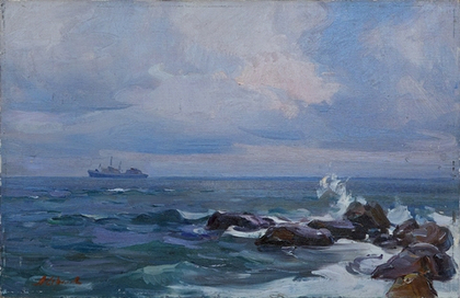 Картина Стрелова А.Е. "После дождя" холст/масло 48х74