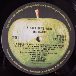 Винтажная виниловая пластинка LP The Beatles A Hard Days Night Вечер Трудного Дня (Japan 1976) (No Obi)