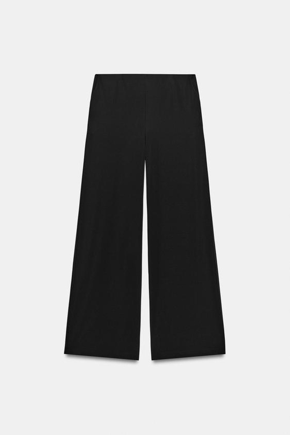 ZARA ДЛИННЫЕ ШИРОКИЕ БРЮКИ, ЧЕРНЫЙ