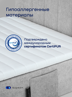 Бескаркасная кровать с матрасом BuySunny (велюр)