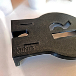 Настенный кронштейн-полка для Яндекс станций (Алиса) МИНИ 3, черный, 3D печать, для модели YNDX-00027