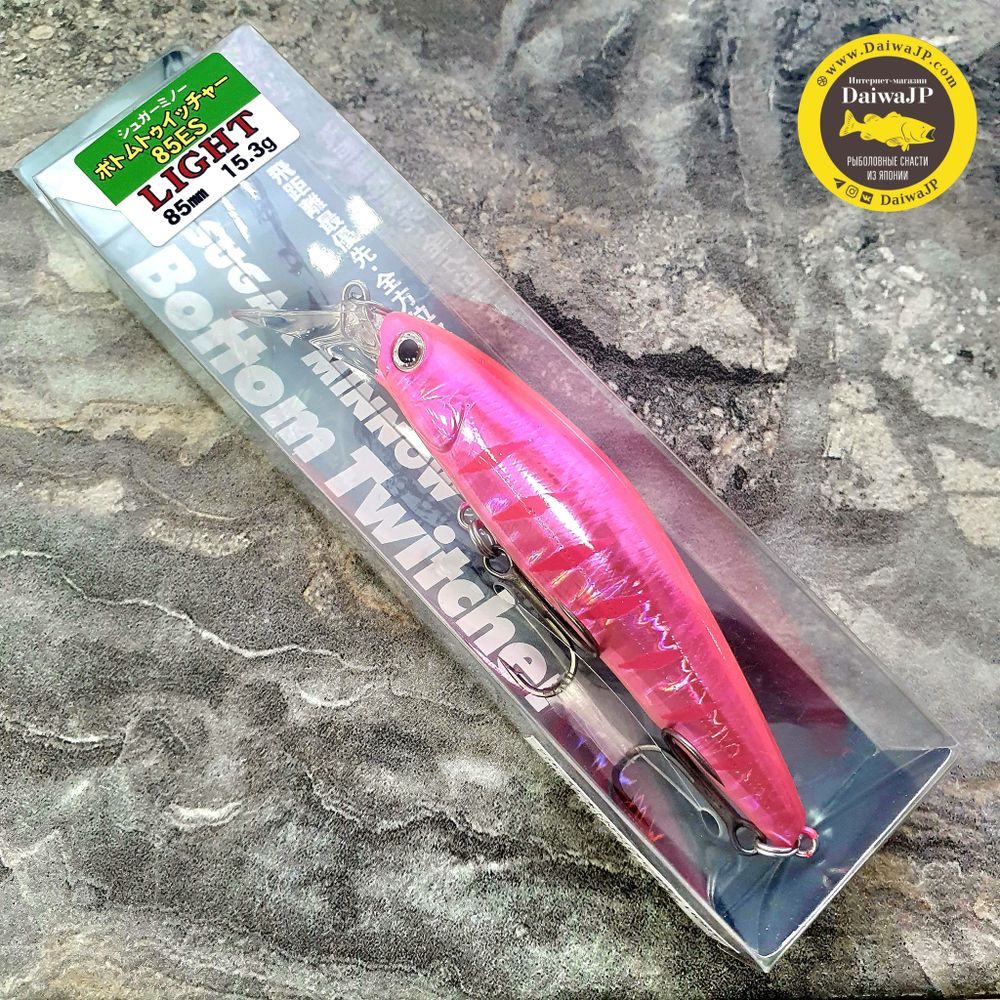 Воблер BASSDAY Sugar Minnow Bottom Twitcher 85ES Light FL-339