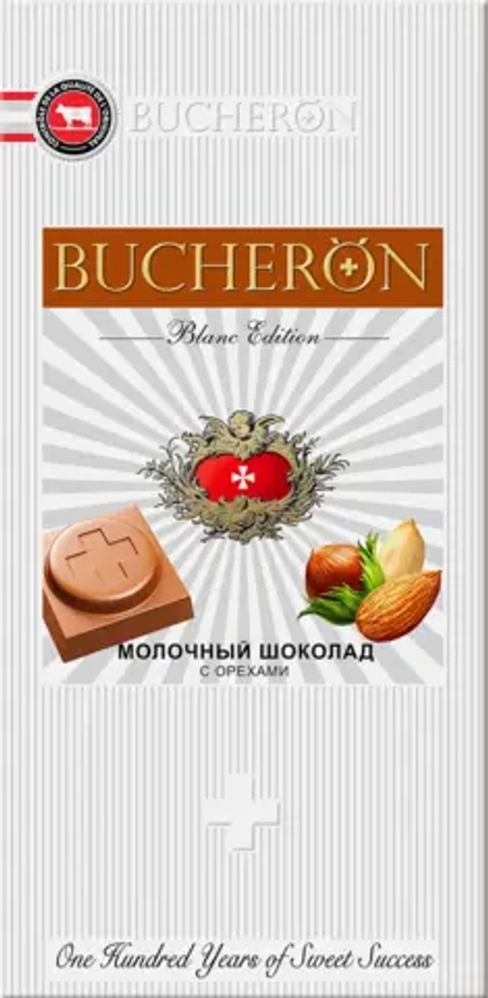 Шоколад молочный орех Bucheron Blanc Edition 85г