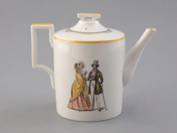 Подарочный набор заварочный форма Гербовая рисунок Modes de Paris (желтый)