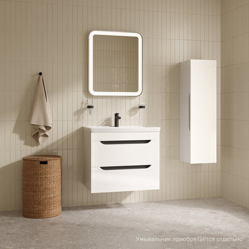 Тумба подвесная IDDIS Ray, 70 см, белый, RAY70W0i95