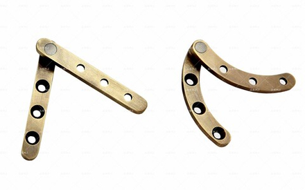 Петля мебельная Пятник латунная поворотная