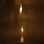 Гирлянда для дома БАХРОМА 2,0м*0,6м 50 ламп LED, с насадками Капля, Теплый белый (возможность соединения)