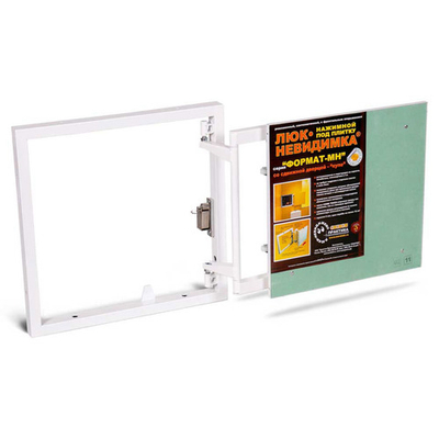 Стальной люк под плитку со сдвижной дверцей Формат МН 40-40