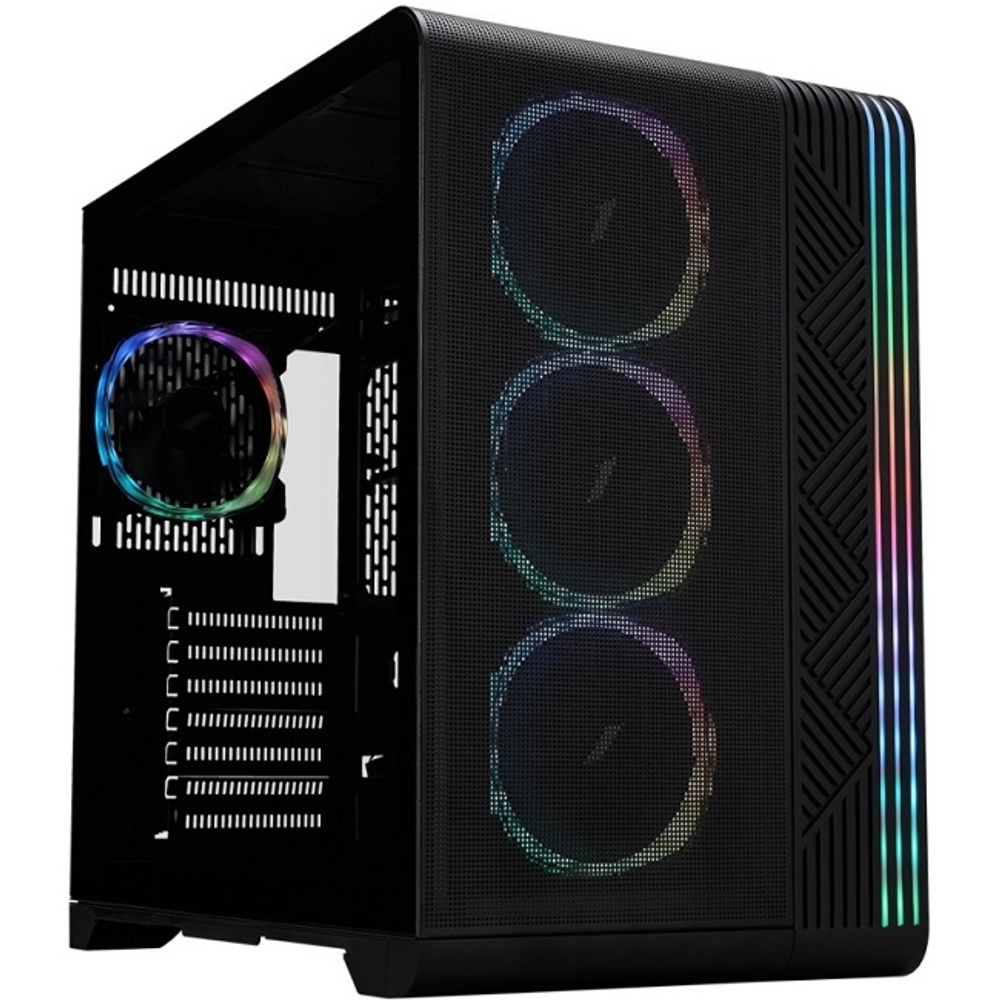 Корпус Midi-Tower 1STPLAYER VT7 ARGB, ATX, Black (VT7-BK-4FS7)