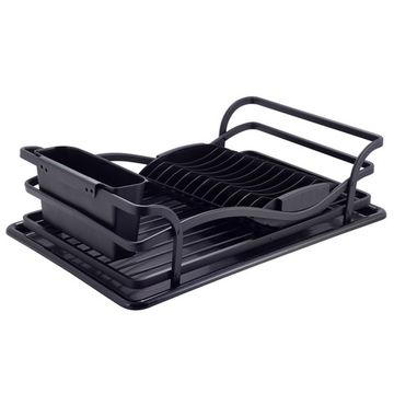 Сушилка для посуды Ofenbach NB 100402 (46,5х32х13,5 см) из алюминия с поддоном черная