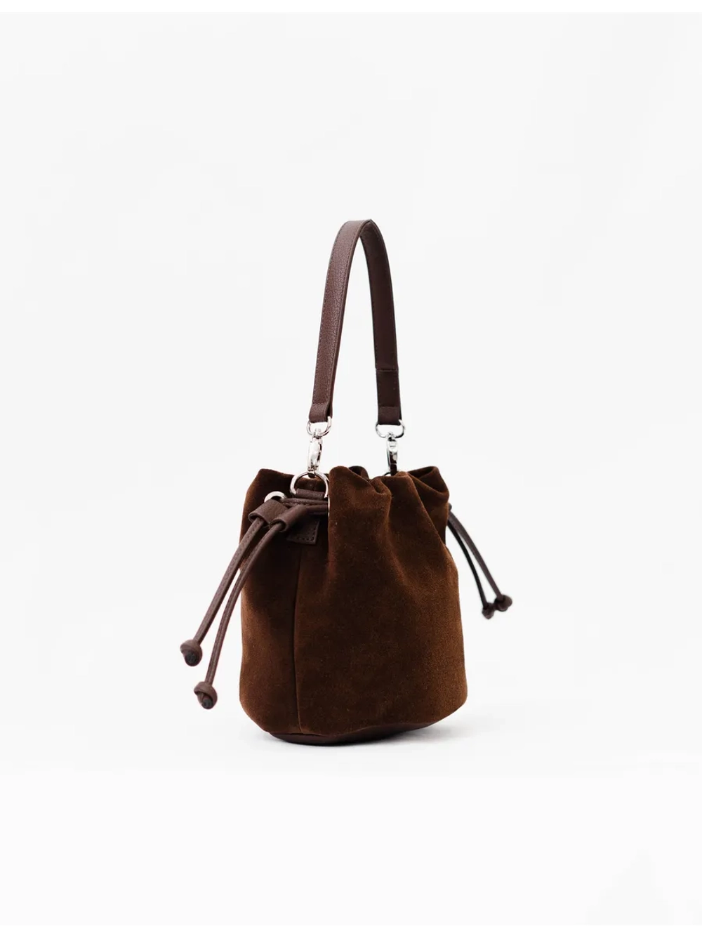 Сумка через плечо маленькая натуральная замша