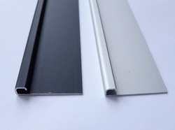 Алюминиевый профиль внешний квадратный чёрный LUР