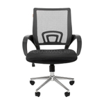 Кресло оператора Chairman 696 Chrome сетка/ткань серый/черный