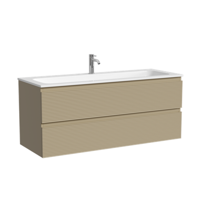 Тумба подвесная SANCOS Folk 1190х445х500, c двумя ящиками оснащенными доводчиками, Капучино, арт.FL120CP