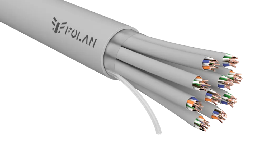 Folan U/UTP Cat 5e PVC нг(А)-LS 40(10x4)x2x0,52 (кабельная сборка)