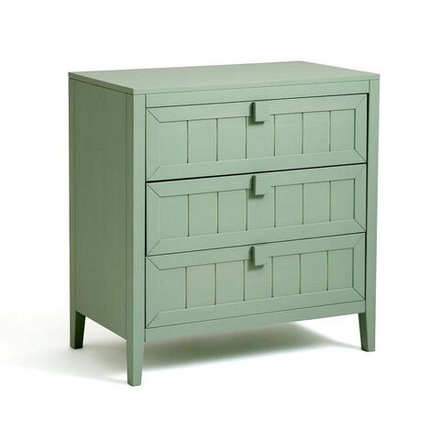 Комод деревянный Карлос с 3 ящиками напольный из массива сосны, эвкалипт