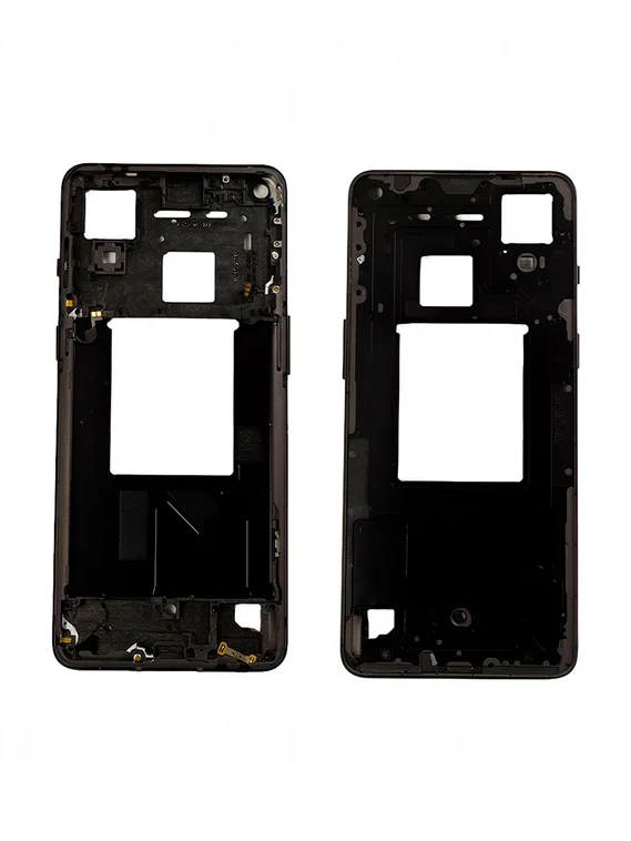 Средняя часть корпуса (рамка) для OnePlus 9RT черная (Dark Matter)