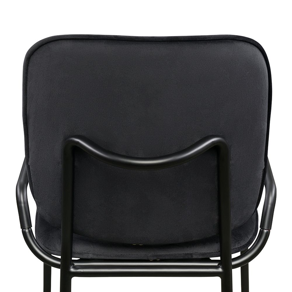 Стул Ror, Double Frame, велюр, черный /черный