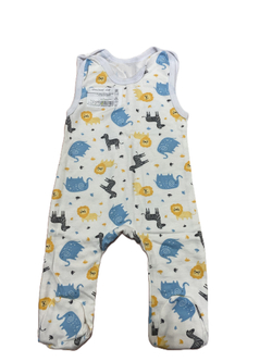 Ползунки длинные на кнопках из футера (100% хлопок с начесом) на рост 74 см