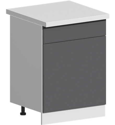 Кухня Модуль ШН1Я 601М Ликата / Графит Софт