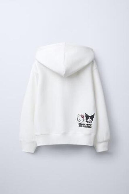 ZARA ХУДИ HELLO KITTY AND FRIENDS ©, ЖЕЛТОВАТО-БЕЛЫЙ