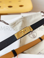 Женский ремень Hermes Kelly черного цвета