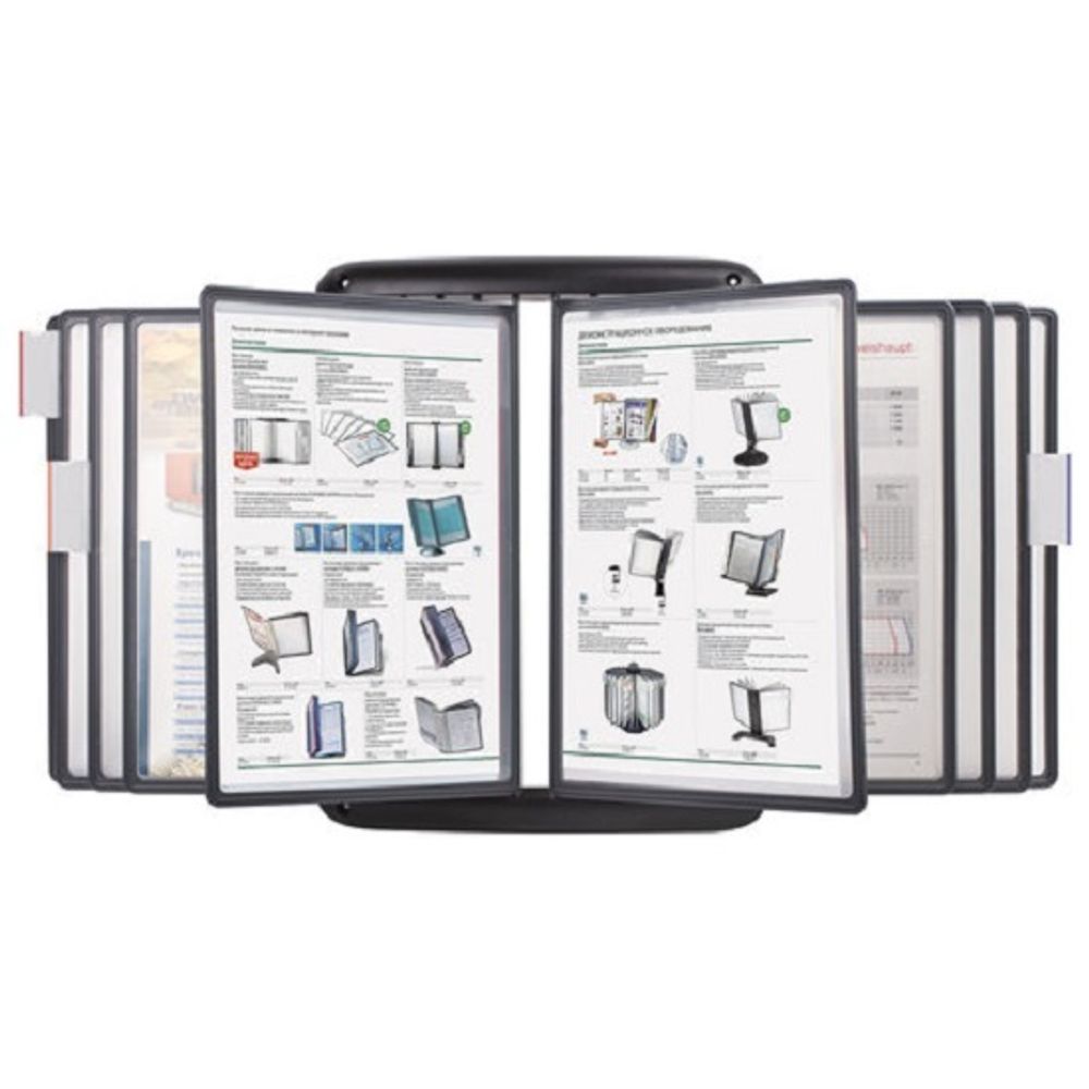 Демосистема настенная Brauberg, с 10 панелями, серая