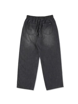 Джинсовые брюки со шнурком