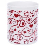 Кружка керамическая 330 мл «Сердечки»