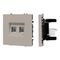 Механизм сдвоенной компьютерной розетки SCT-NOBE-MPC2-SFPL-CA (RJ-45, CAT6) Arlight 059450