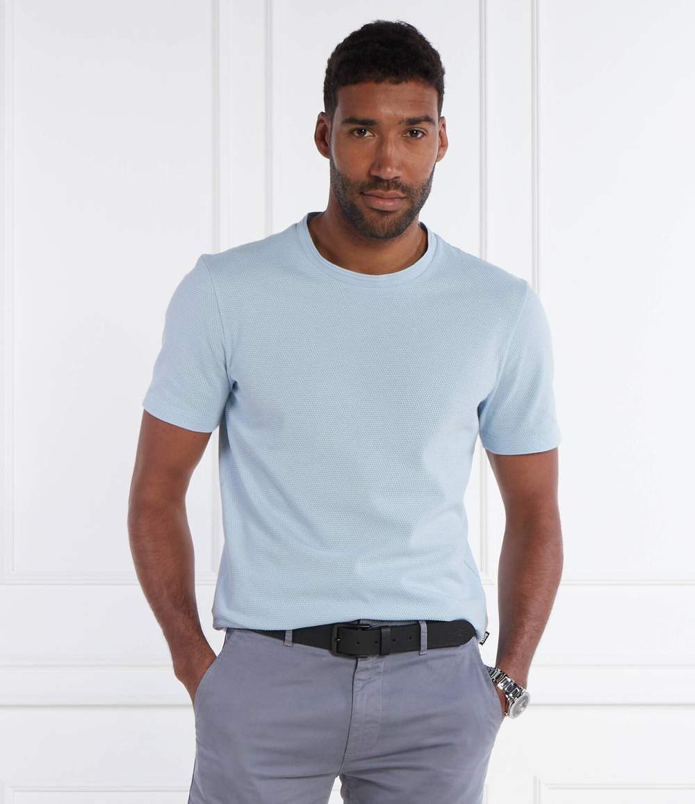 Футболка Tiburt 240 BOSS BLACK - голубой(50452680)