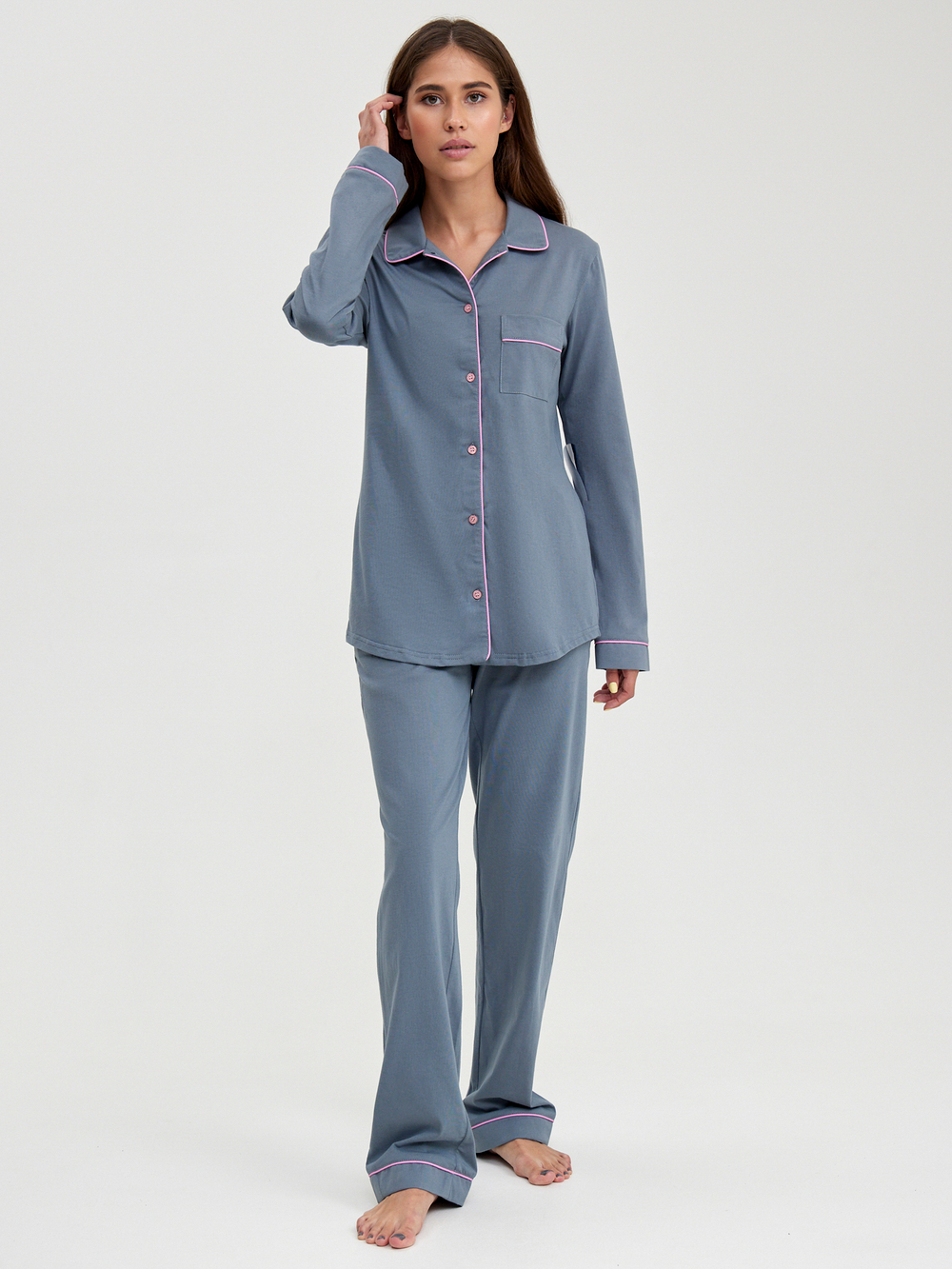 Пижама женская Ihomewear Classic Gray
