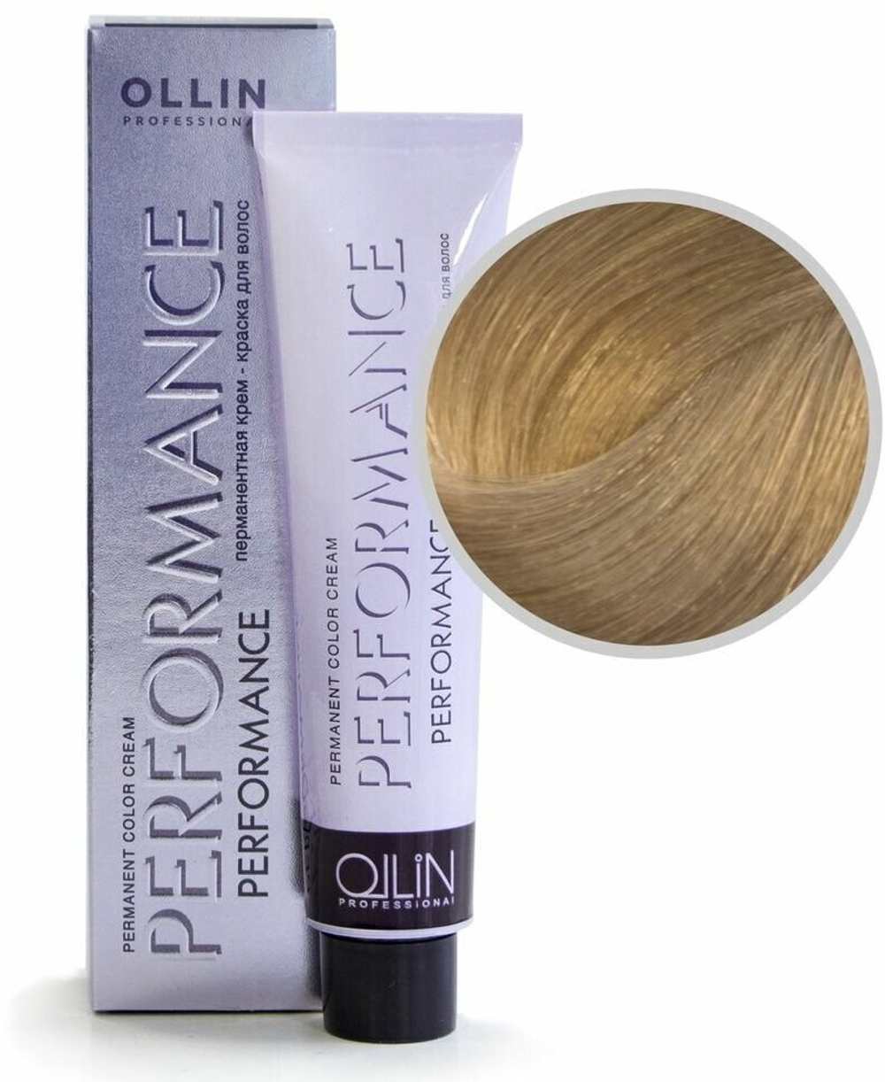 OLLIN PERFORMANCE 10/31 светлый блондин золотисто-пепельный 60мл Перманентная крем-краска для волос