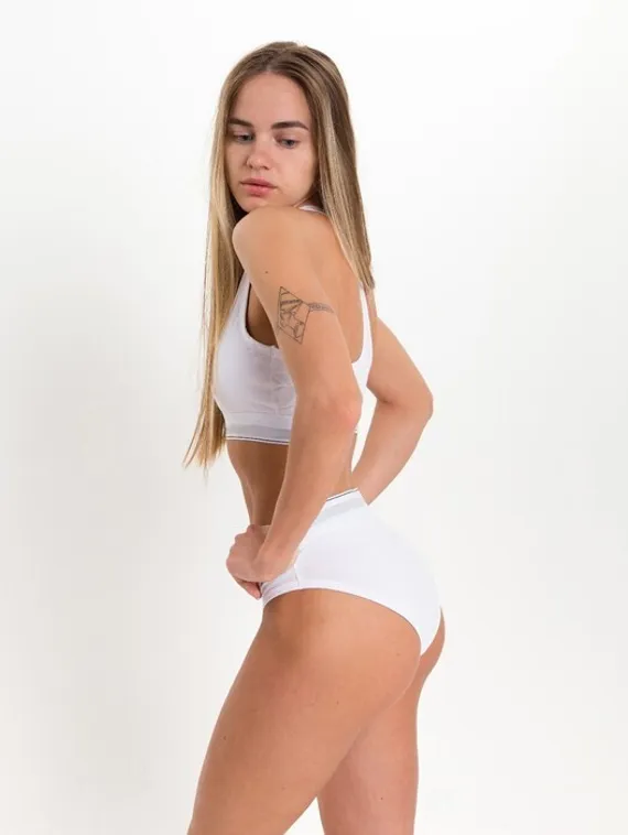 Комплект женский (топ/трусы), цвет белый МИКС, размер 44-46
