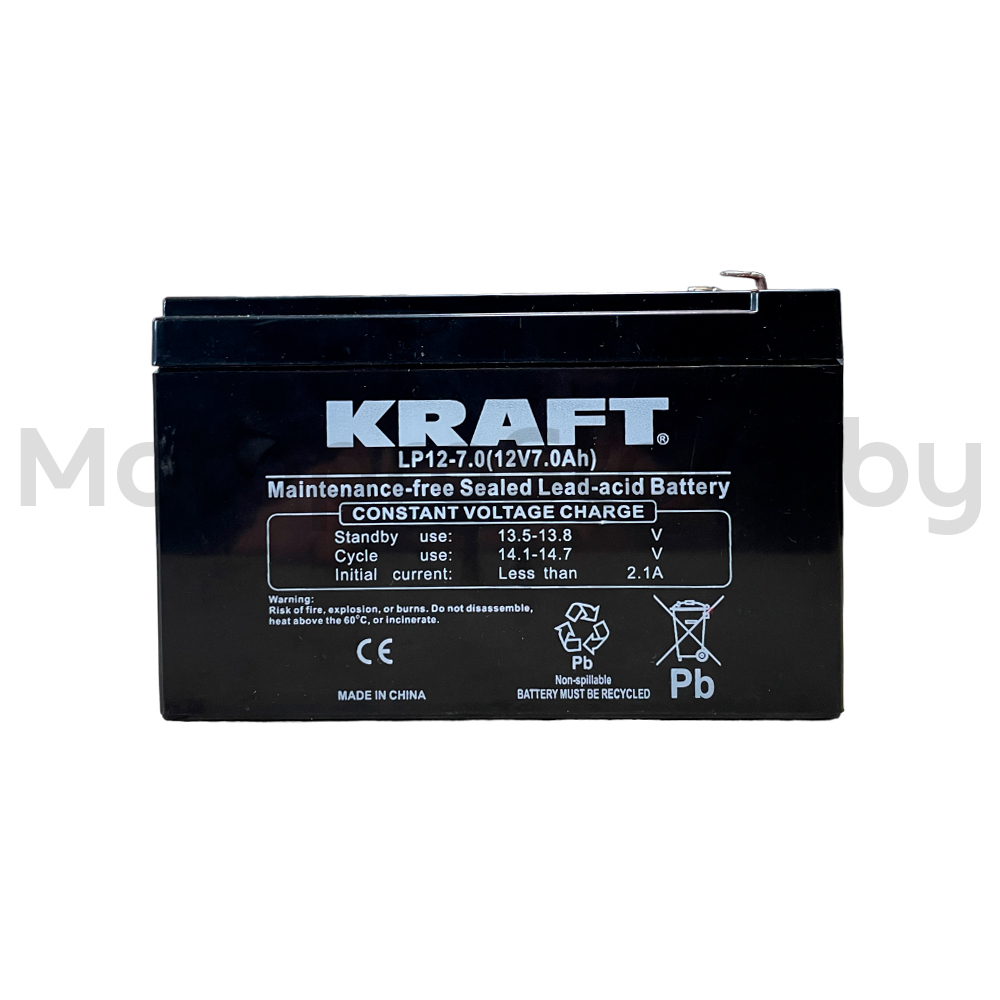 Аккумуляторная батарея для ИБП KRAFT [LP12-7] 12V 7Ah