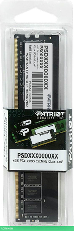 Оперативная память Patriot DDR4 8GB Signature RTL (PSD48G32002)