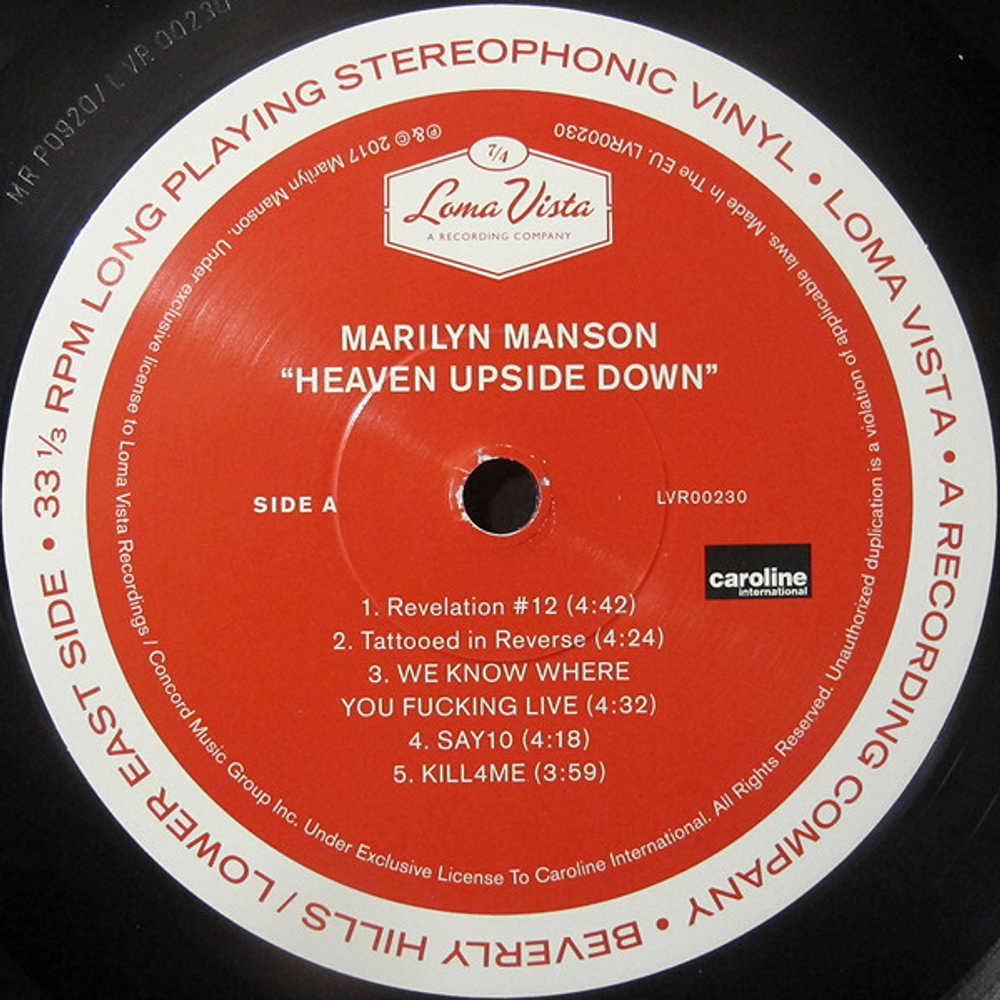 Marilyn Manson / Heaven Upside Down (LP)