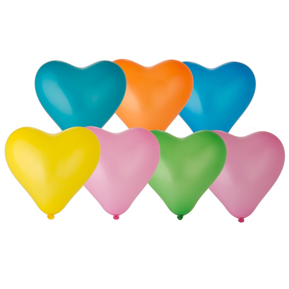 Шар латексный Сердце Пастель 40 см (Ассорти)