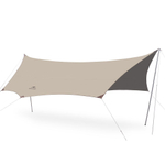 Тент Naturehike Yunxiao Canopy Lite CNK2350WS015, 150D, 500-390*380 см для кемпинга, светло-коричневый (с двумя стойками), 6976023926334