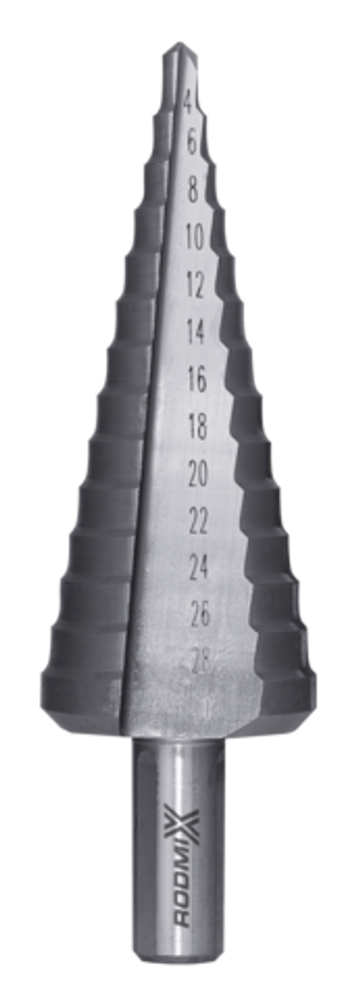 Ступенчатые сверла HSS с прямой канавкой