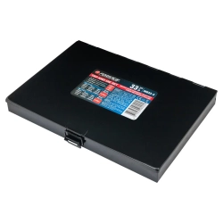 Набор метчиков и плашек 33пр.(метрич+дюйм)(М3х0.5,М4х0.7,М5х0.8,М6х1.0,М8х1.25,М10х1.5,М12х1.75,1/4,5/16,3/8,7/16,1/2,1/8-28,1/4-19),в метал.кейсе Forsage F-M033-3