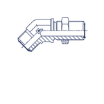 Соединение PD45 D16 ORFS 1 переборочное