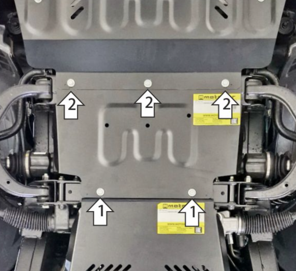 Защита стальная для KGM Rexton; с 2023 MOTODOR.72805
